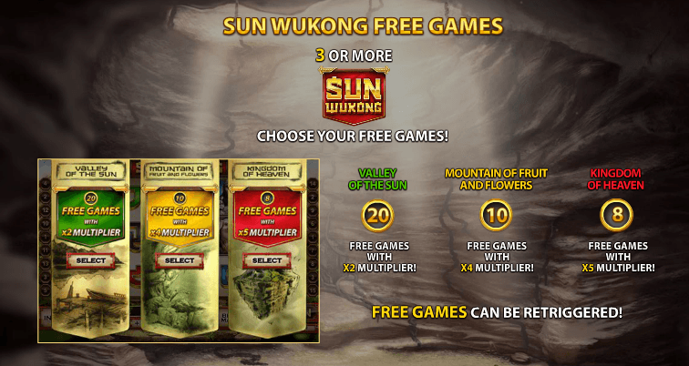 Slot SUN WUKONG - journey to west